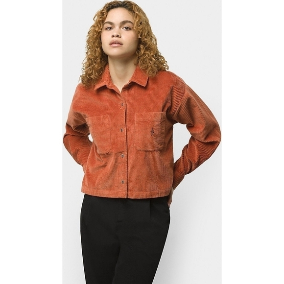 Vans Women Ainara Cord Woven Corduroy Buttondown Shirt - Picture 1 of 12
